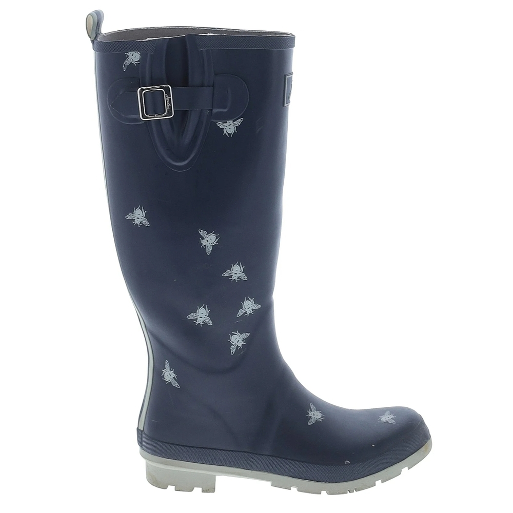 Joules Navy Bee Pattern Women's Rain Boots